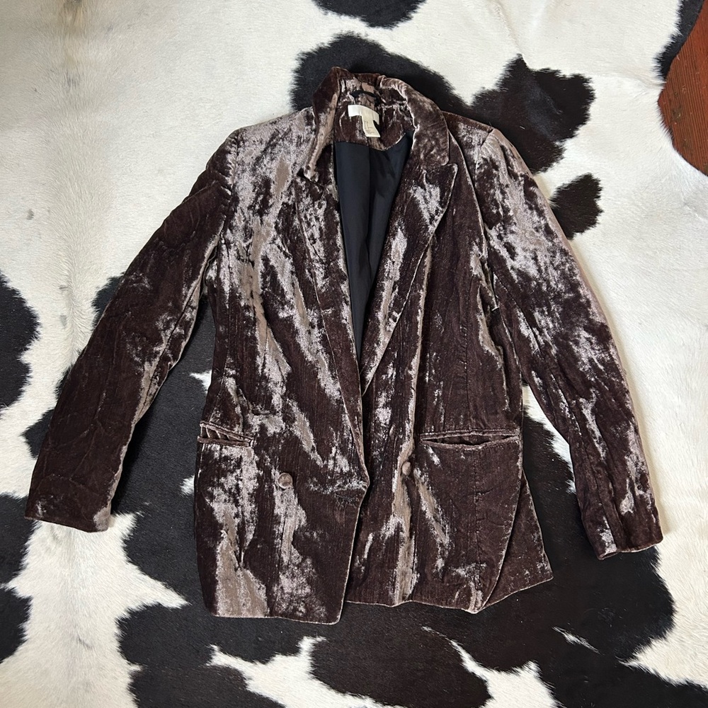 Shiny velvet jacket